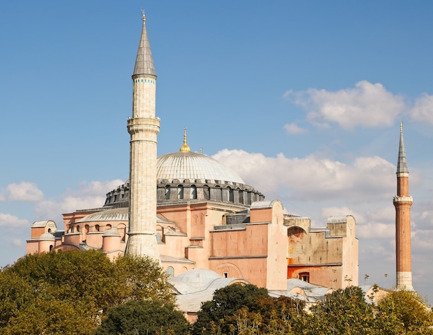 Famosa histórica catedral cristã ortodoxa de hagia sophia