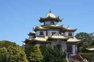 Foto grátis famoso templo budista chagdud gonpa no brasil, em três coroas, rio grande do sul