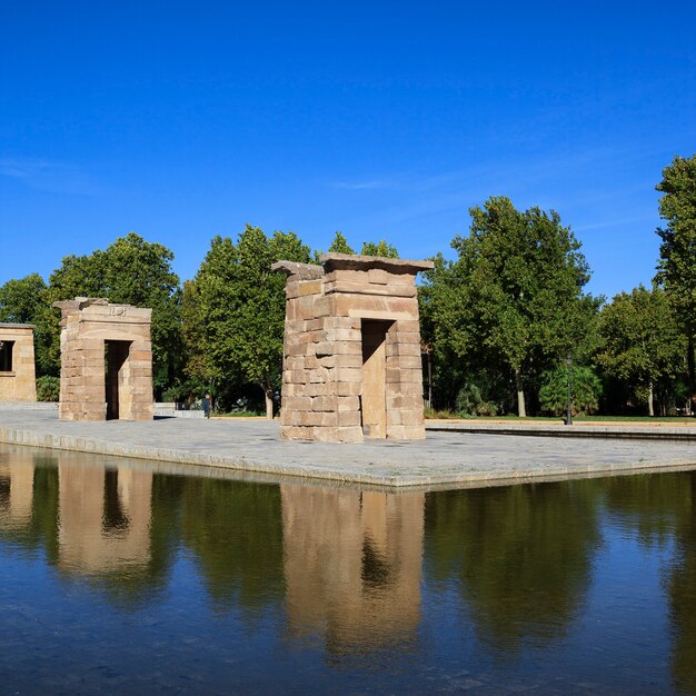 Famoso Templo de Debod em Madrid, Espanha