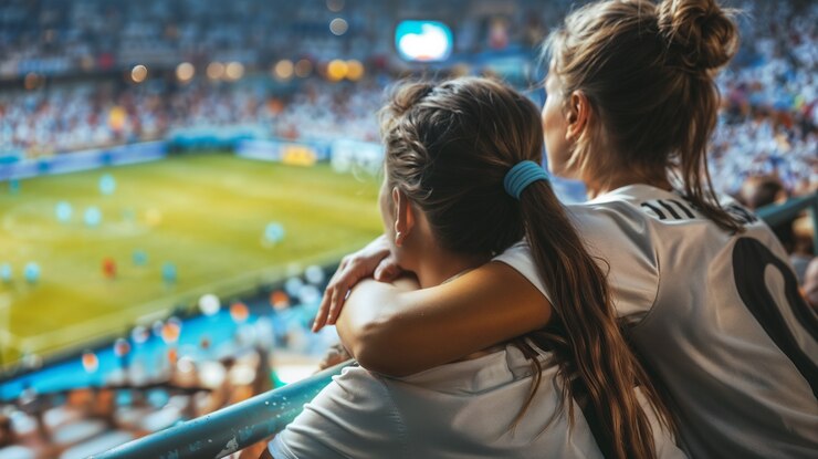 Foto grátis fãs de futebol aplaudindo no estádio