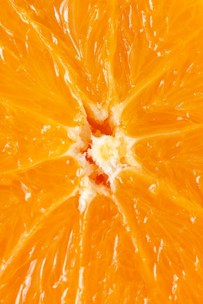 Feche a deliciosa textura laranja