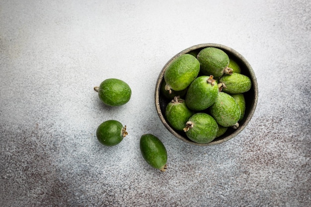 Foto grátis feijoa de frutas tropicais