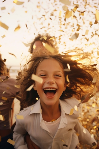 Foto grátis feliz celebração do ano novo de 2024