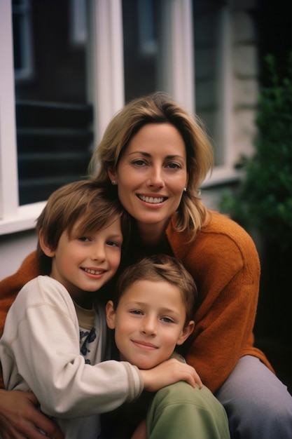 Foto grátis feliz celebração do dia das mães.