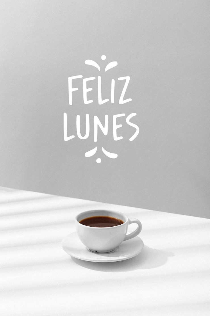 Foto grátis feliz conceito de segunda-feira com saborosa xícara de café