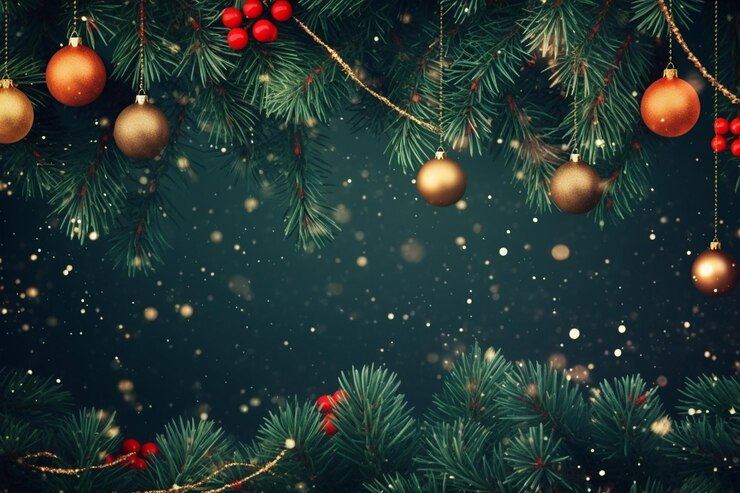 Foto grátis feliz natal e feliz ano novo papel de parede