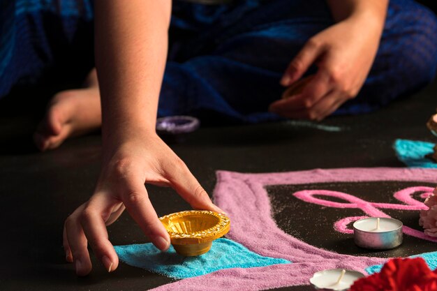 Festival de Diwali da tradição das luzes