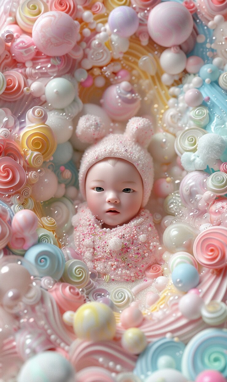 Foto grátis feto de bebê futurista no útero