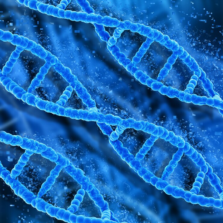 Foto grátis filamentos de dna microscopicamente