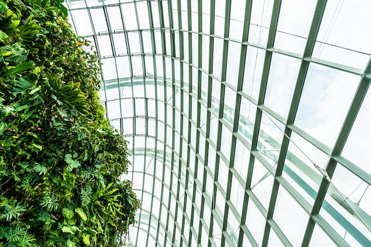 Foto grátis flor jardim de cúpula e estufa floresta para viagens