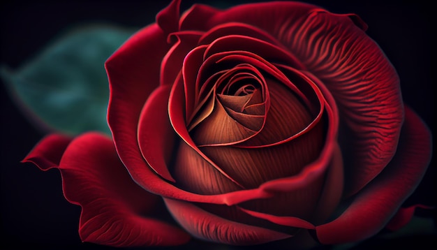 Flor vibrante na natureza símbolo da IA geradora de amor