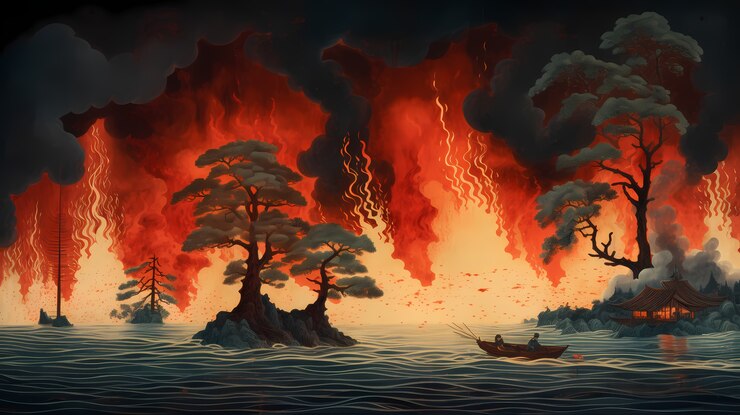 Foto grátis fogo de arte digital