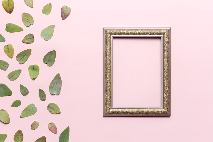 Foto grátis folhas e quadro