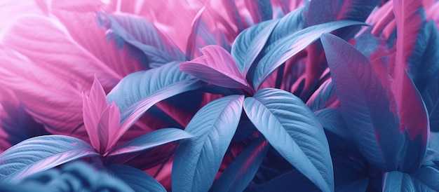 Foto grátis folhas tropicais em imagem gerada por ia brilhante