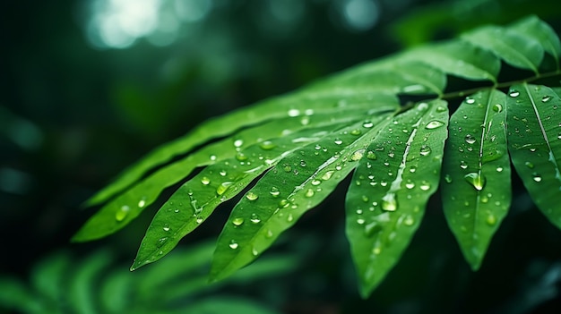 Foto grátis folhas tropicais na chuva