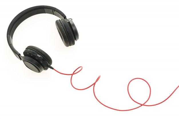 Foto grátis fones de ouvido de áudio para ouvir