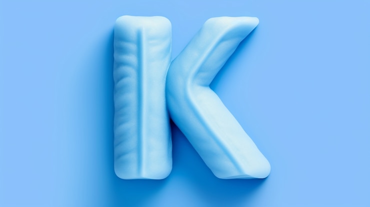 Foto grátis forma 3d da letra k