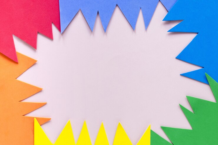 Foto grátis forma de papel colorido plana leigos