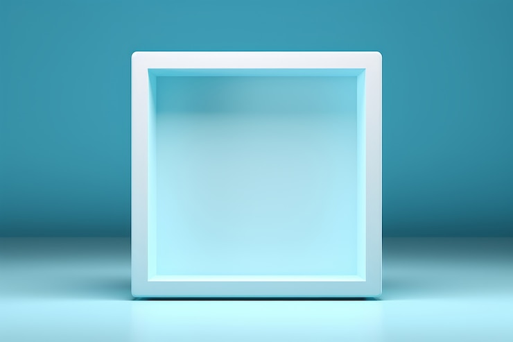 Foto grátis forma quadrada geométrica 3d abstrata