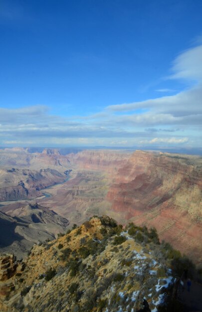 Formações rochosas geológicas no Grand Canyon