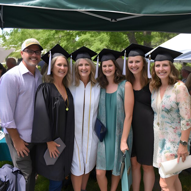 Foto grátis formados na cerimônia de formatura