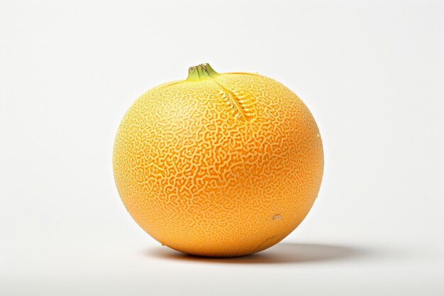 Foto grátis foto de um melão laranja em um fundo branco