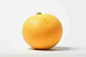 Foto grátis foto de um melão laranja em um fundo branco