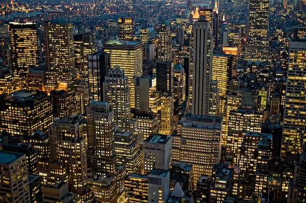 Foto grátis foto panorâmica de nova york, manhattan, eua