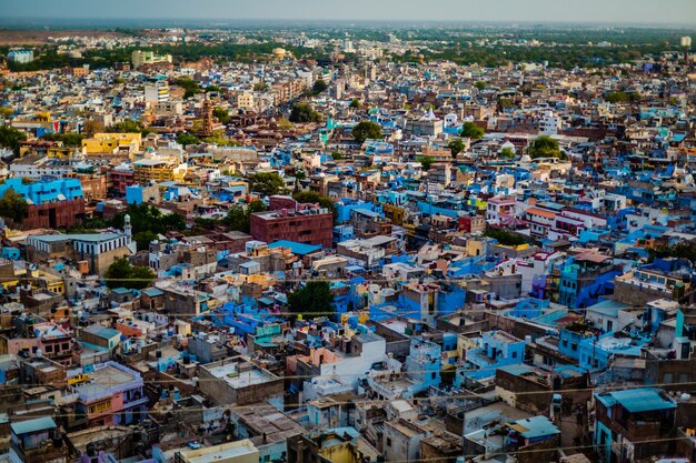 Foto panorâmica, tirada da plataforma de observação da Cidade Velha