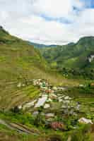 Foto grátis foto vertical de batad rice terraces, luzon, filipinas