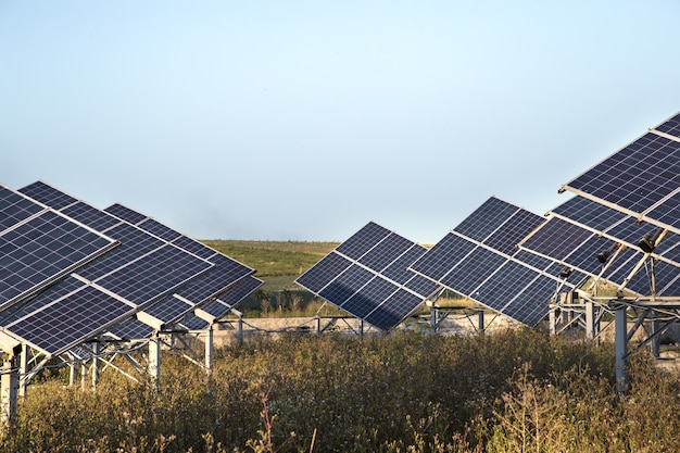 fotovoltaica na energia da central solar natural.