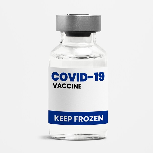 Frasco de vidro para injeção de vacina COVID-19 com condição de armazenamento