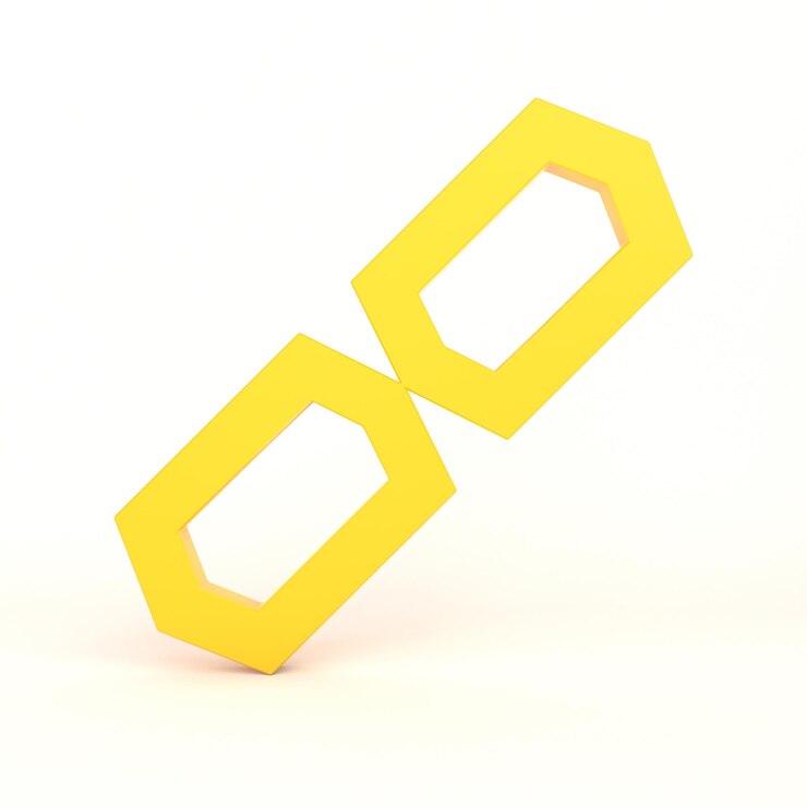 Foto grátis frente do ícone de link com fundo branco