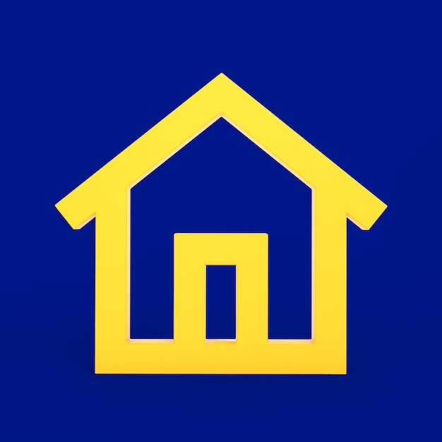 Foto grátis frente do ícone de sinal de casa