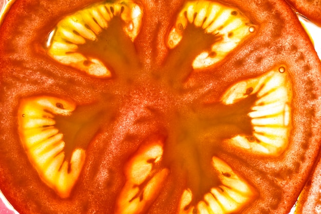 Fruta de tomate fresco suculento close-up
