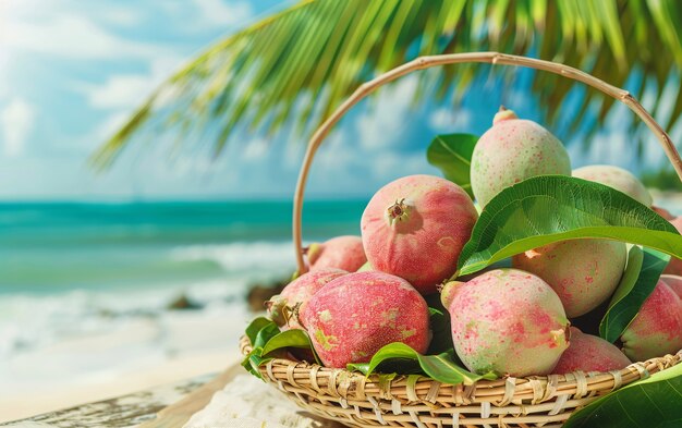 Foto grátis fruta tropical de goiaba, natureza morta