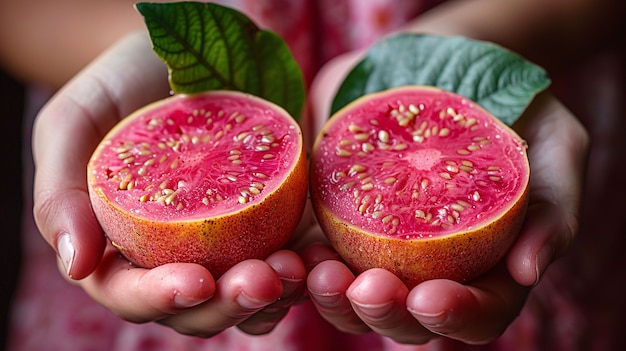 Foto grátis fruta tropical de goiaba, natureza morta