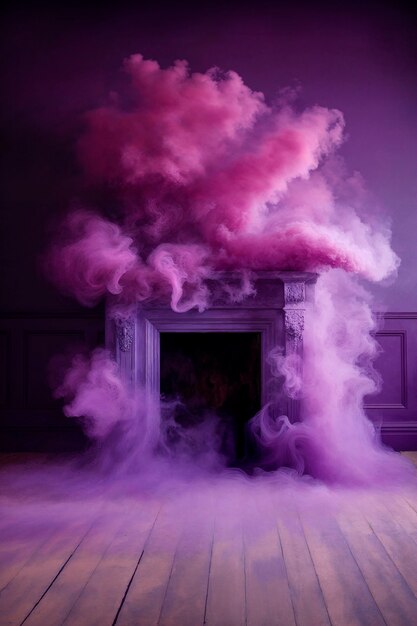 Fumaça colorida fotorrealista