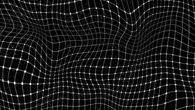 Foto grátis fundo 3d abstrato com padrão de onda