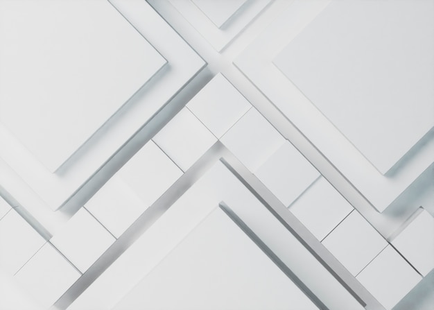 fundo 3d com cubos brancos