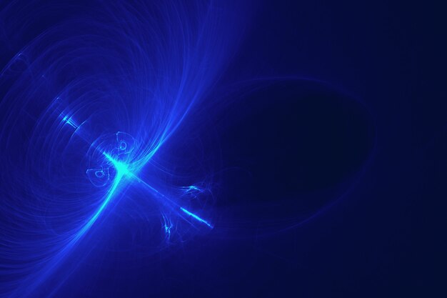 Fundo abstrato azul clarão de luz