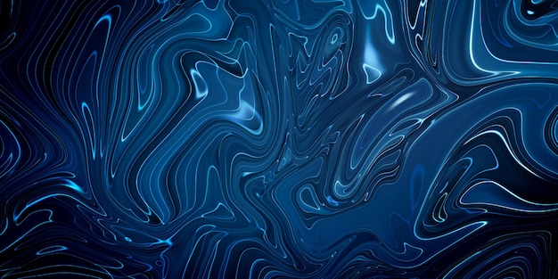 Foto grátis fundo abstrato azul marmoreado. padrão de mármore líquido.