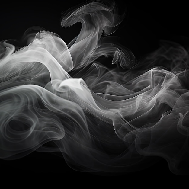 Fundo abstrato com design de fumaça fina