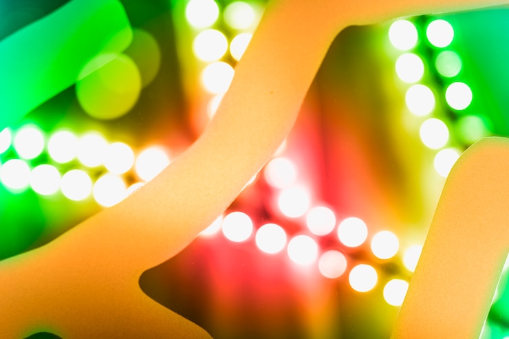 Foto grátis fundo abstrato da luz festiva brilhante colorido