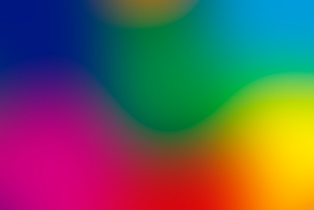 Fundo abstrato gradiente turva com cores primárias vivas