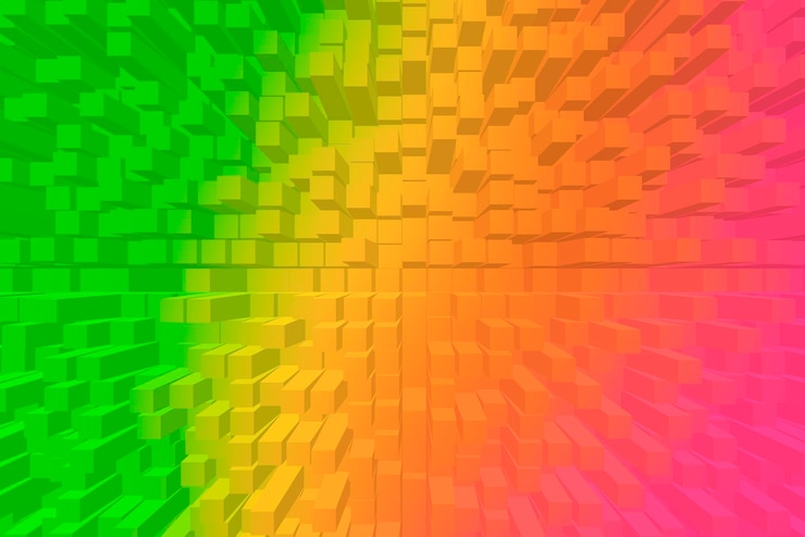 Foto grátis fundo abstrato vívido - cubos