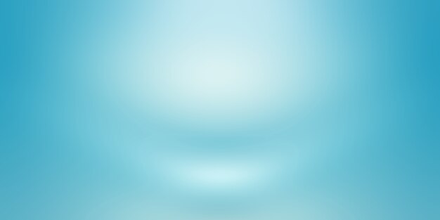 Fundo azul do gradiente de luxo abstrato. Liso azul escuro com vinheta preta Studio Banner.