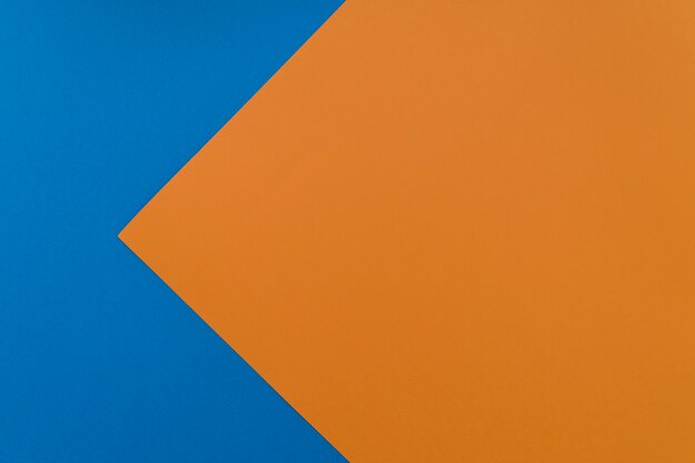 Fundo azul e laranja