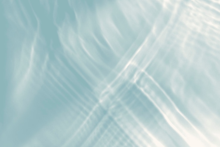 Foto grátis fundo azul, textura de reflexão de água. desenho abstrato