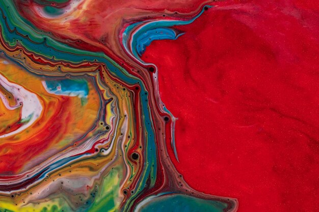 Fundo colorido multicolorido em vazamento de acrílico
